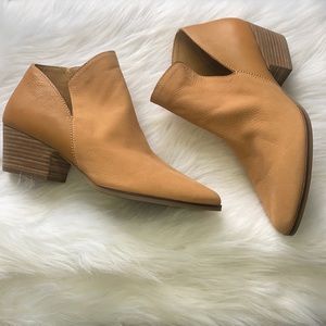 Lucky Brand Ankle Booties, Tan, Size 9